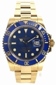 Mens Rolex Submariner 16618BLSO White Gold Watch