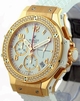 White (vertical satin-gold lapplique markings) Hublot 341.PE.230.RW114 Mens 18k Rose Gold, Ceramic, Titanium, Diamonds Watch