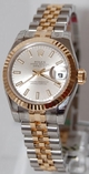 Rolex Lady Date Just Gold And Steel