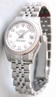 Rolex Womens 18k White Gold Watch 179174WDJ