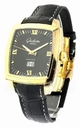 Glashutte Senator Black Strap Rose Gold