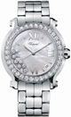 Chopard Womens 18k White Gold with 34 diamonds Watch 27/8478-20