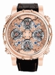 Transparent Sapphire Disk Revealing Skeletonized T Jacob & Co. NT1RG Mens 18k Rose Gold Watch